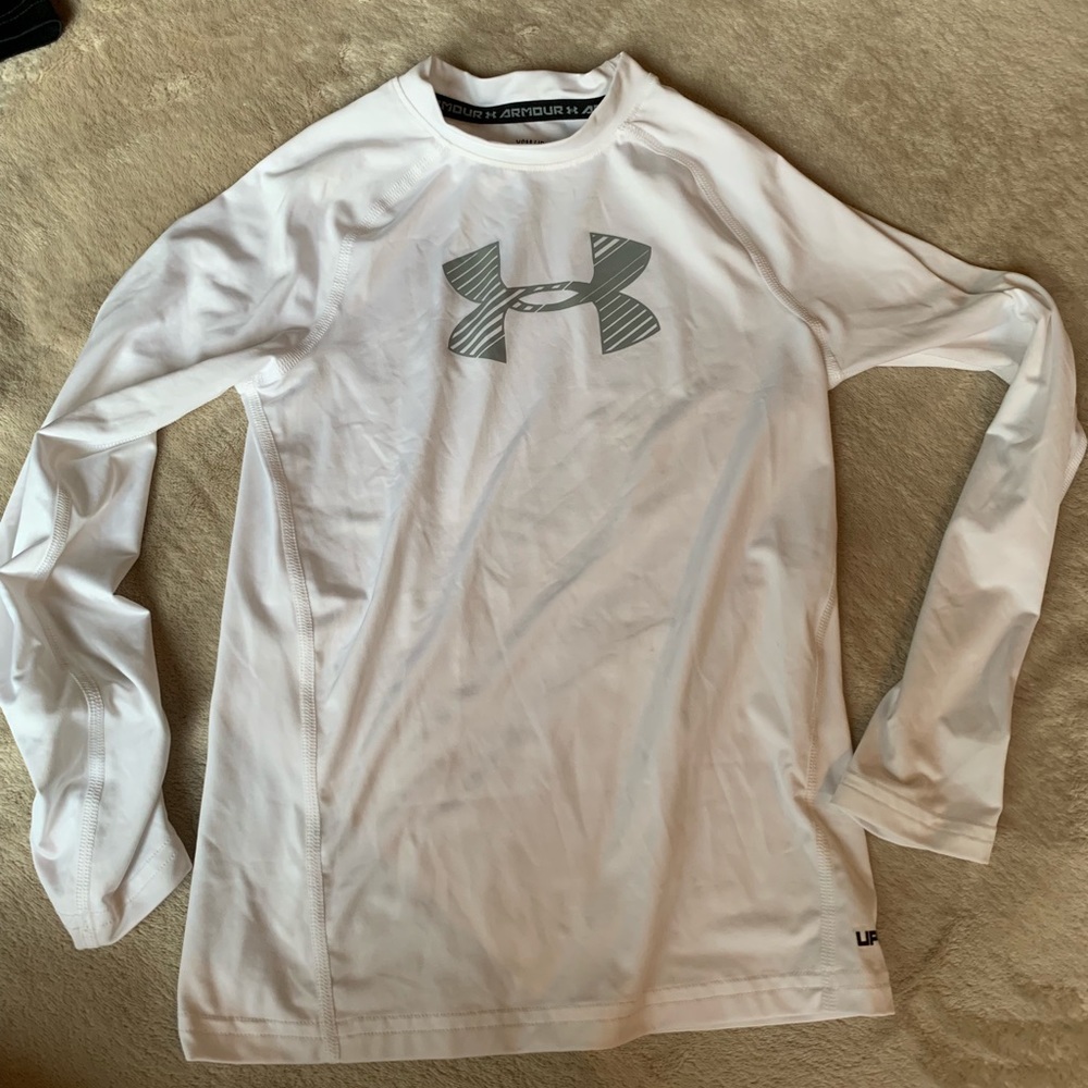 white under armor tee